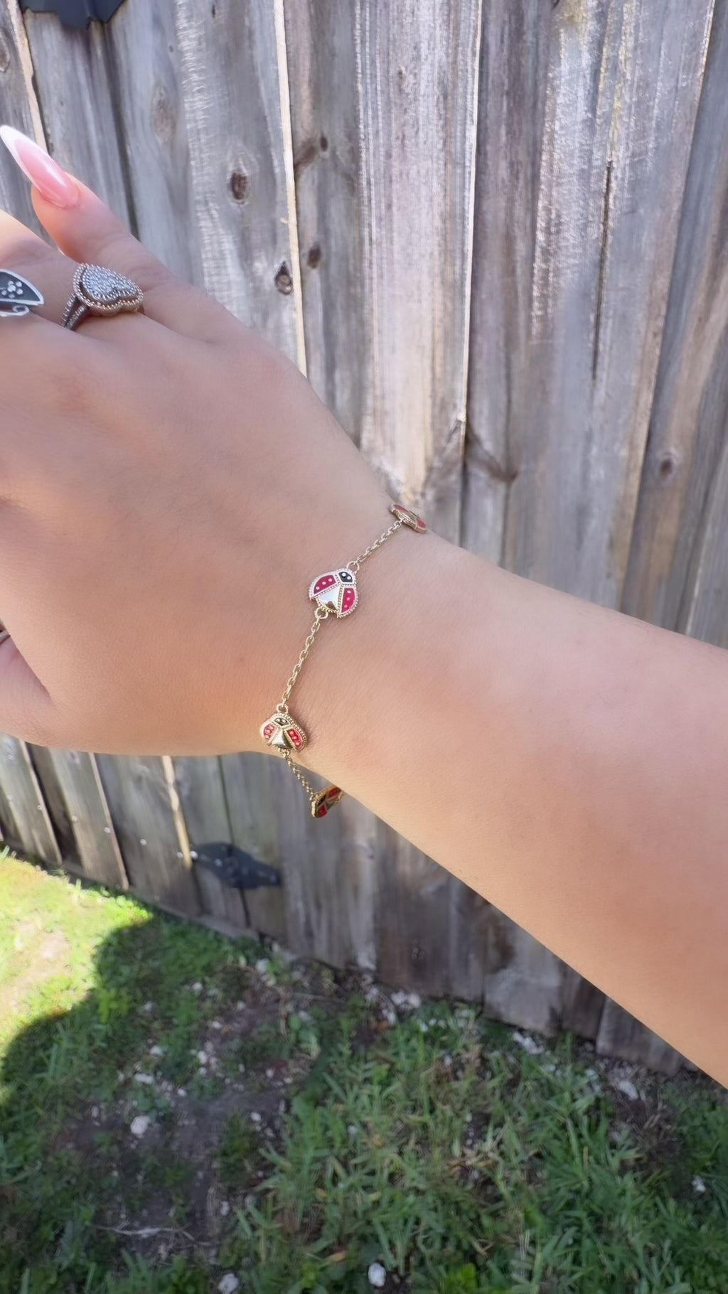 10k Lady bug bracelet
