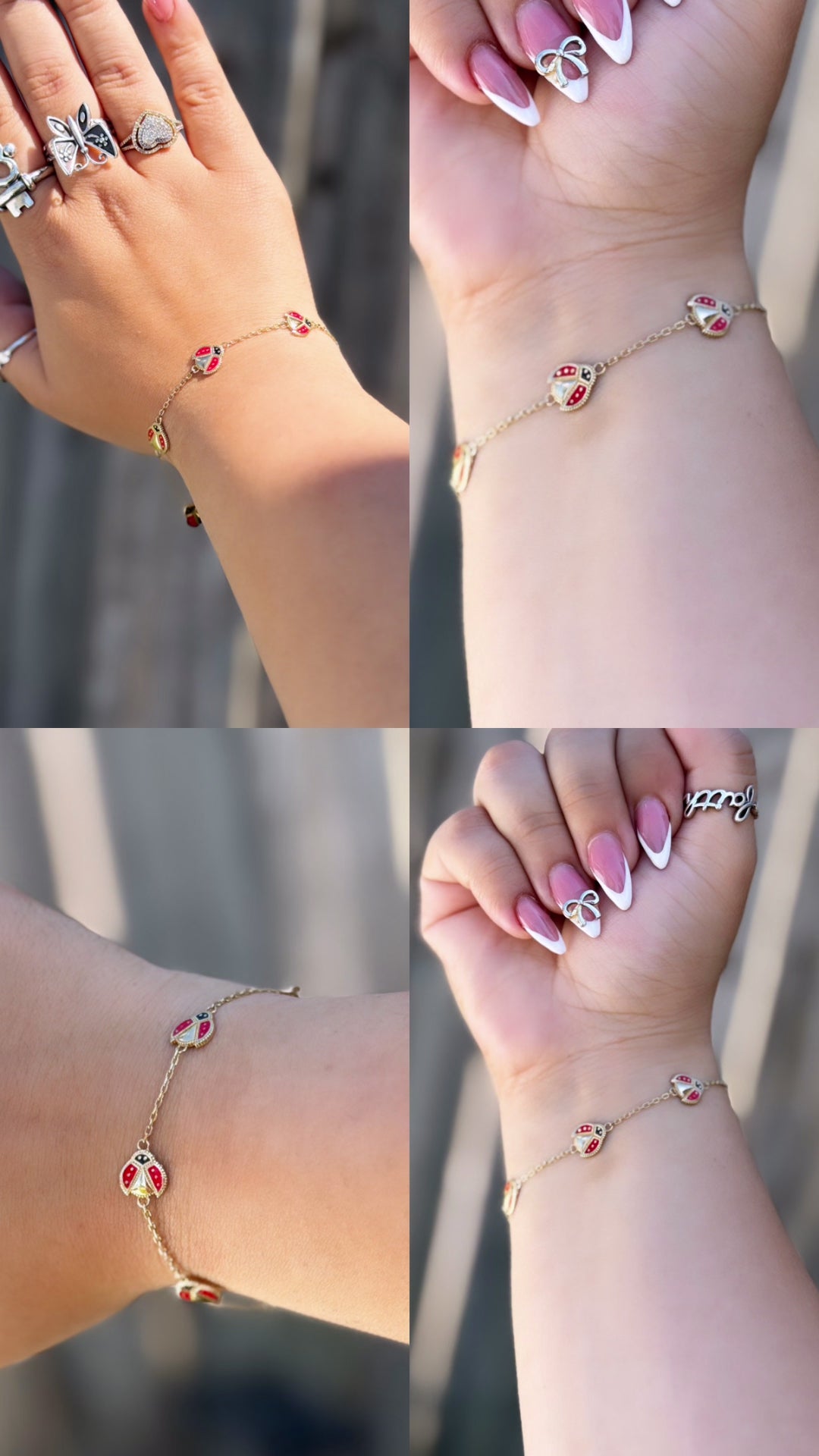 10k Lady bug bracelet